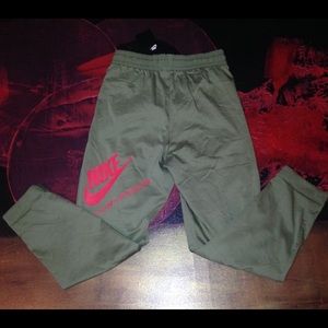 Nike green jogger pants